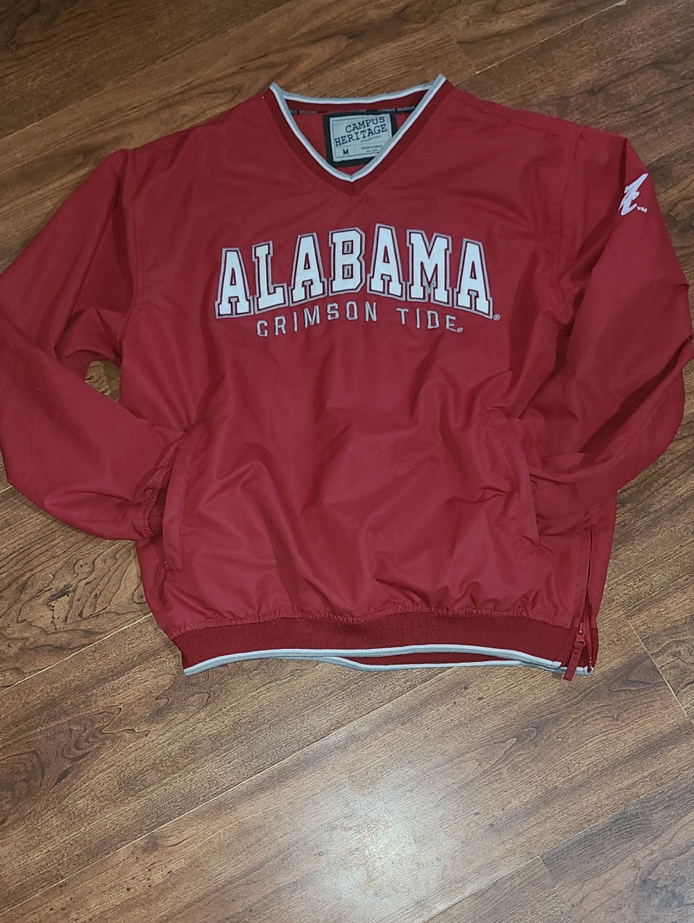 Vintage University Of Alabama Crimson Tide Pullover Windbreaker Mens Size M
